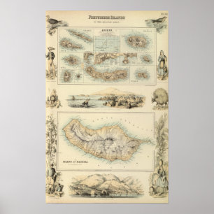 Portuguese Islands in the Atlantic Ocean Poster