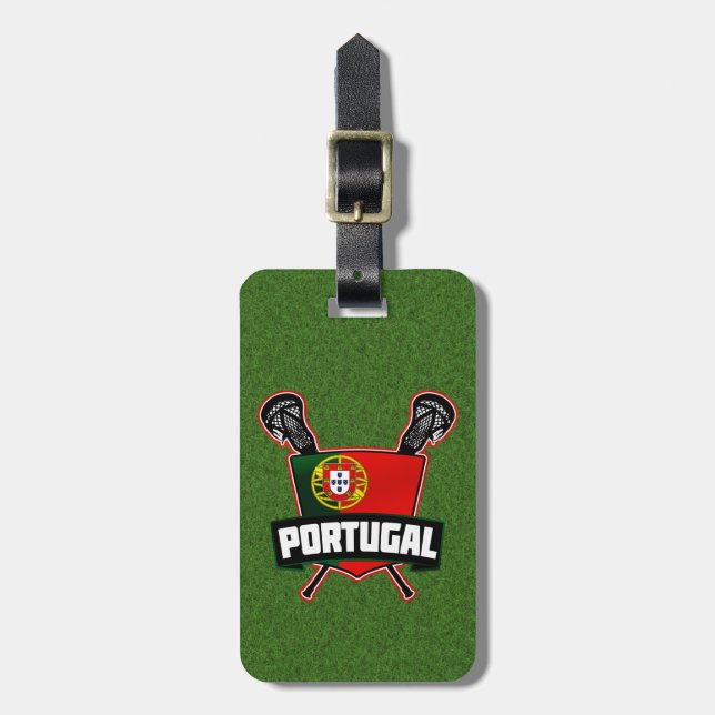 Portuguese Lacrosse Luggage Tag Template (Front Vertical)