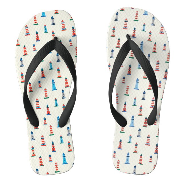 Portuguese Lighthouse Flip Flops | Coastal Portuga (Footbed)