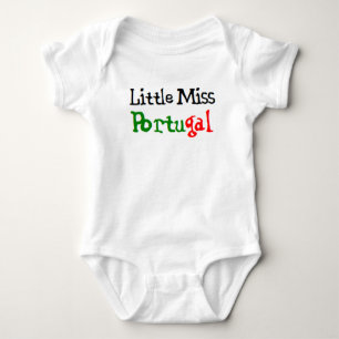portuguese little miss baby bodysuit