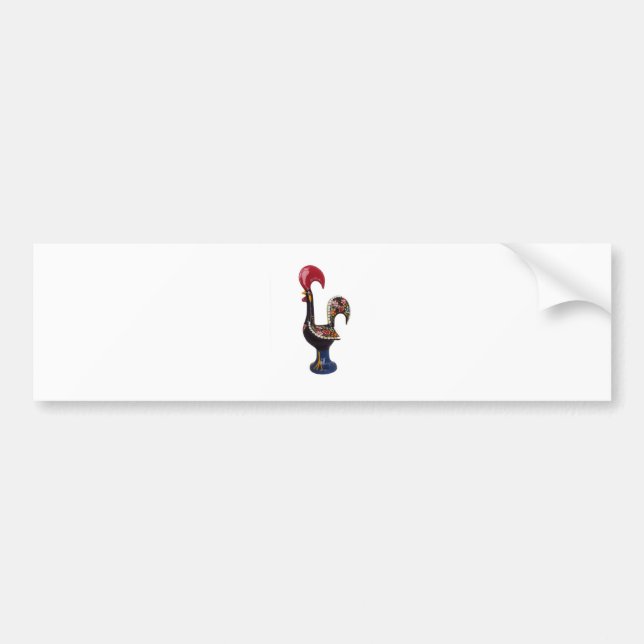 Portuguese Lucky Rooster Bumper Sticker (Front)