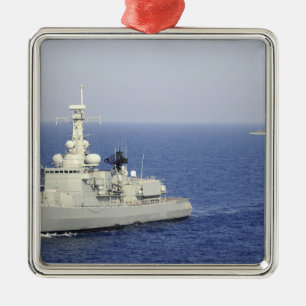 Portuguese navy frigate NRP Bartolomeu Dias Metal Tree Decoration