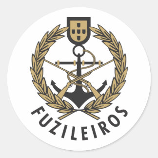 Portuguese Navy Marines "Fuzileiros" Classic Round Sticker