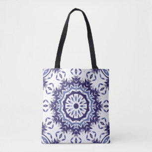 Portuguese ornamental azulejo ceramic. minimum tote bag