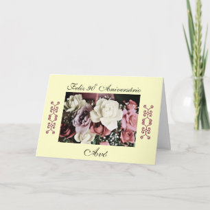 Portuguese: Parabéns avó / Grandma's birthday Card