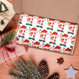 Portuguese Podengo Dog Breed Christmas Stars Tissue Paper