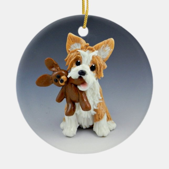 Portuguese Podengo Dog Ceramic Ornament (Front)
