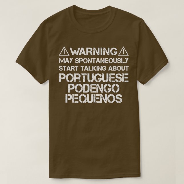 Portuguese Podengo Pequeno 2 T-Shirt (Design Front)