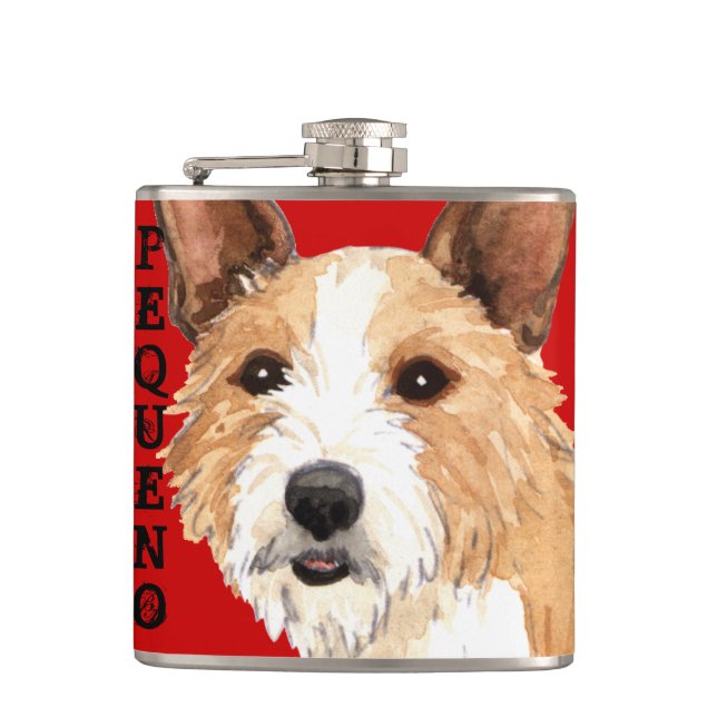 Portuguese Podengo Pequeno Hip Flask (Front)