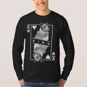 Portuguese Podengo Pequeno King Of Hearts  Dog T-Shirt