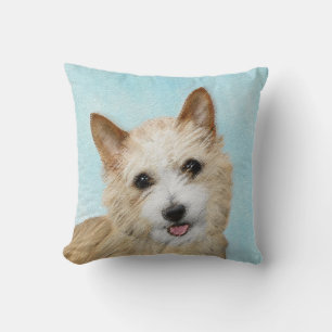 Portuguese Podengo Pequeno Painting - Original Art Cushion