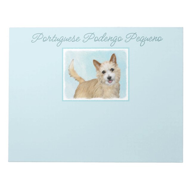 Portuguese Podengo Pequeno Painting - Original Art Notepad (Front)