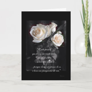 Portuguese: Poema de Condolencias Card