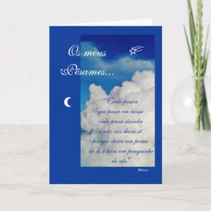 Portuguese: Poema de Condolencias Card