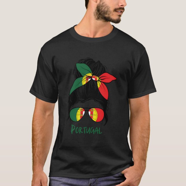 Portuguese Portugal Proud Portugal Flag T-Shirt (Front)