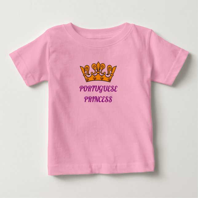 Portuguese Princess or Prince Toddler Shirt (Front)