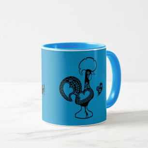 Portuguese Rooster Bom dia- Good morning quote Mug