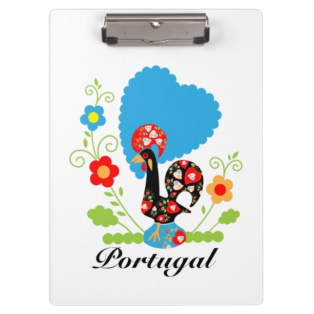Portuguese Rooster Clipboard (Front)
