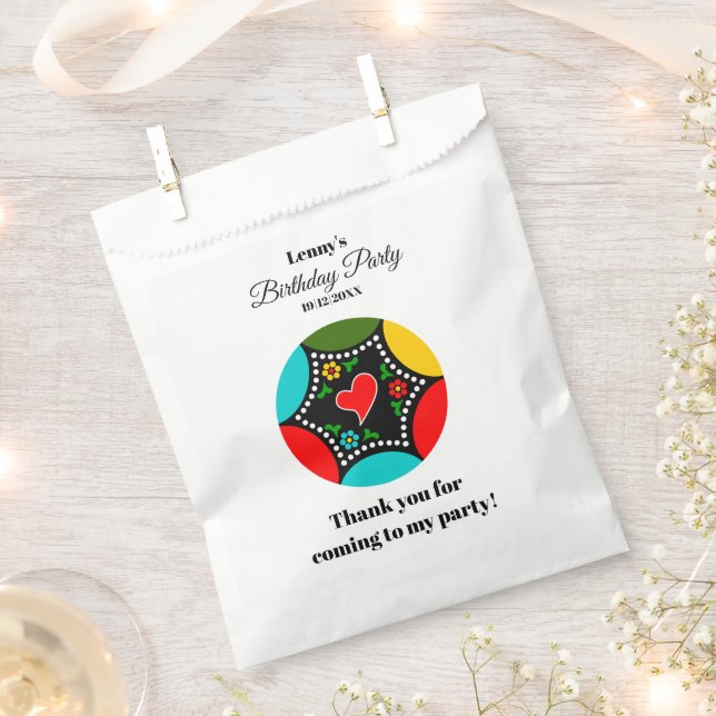 Portuguese Rooster colours Favour Bags (Clipped)