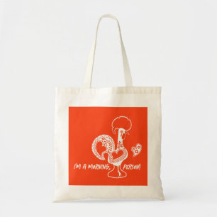 Portuguese Rooster Early Riser Modern Silhouette Tote Bag