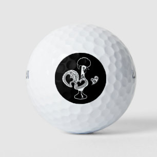 Portuguese Rooster Good Luck - Boa Sorte Golf Balls