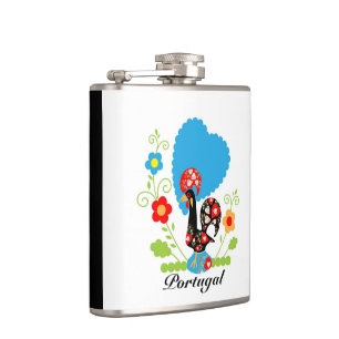 Portuguese Rooster  Hip Flask