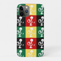 Portuguese Rooster of Barcelos colourful pattern
