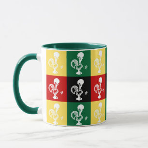 Portuguese Rooster of Barcelos colourful pattern Mug