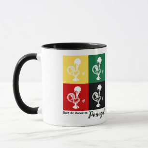 Portuguese Rooster of Barcelos colourful pattern Mug