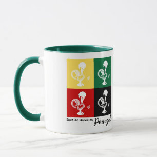 Portuguese Rooster of Barcelos colourful pattern Mug