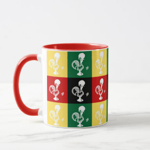 Portuguese Rooster of Barcelos colourful pattern Mug
