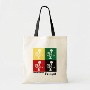 Portuguese Rooster of Barcelos colourful pattern Tote Bag