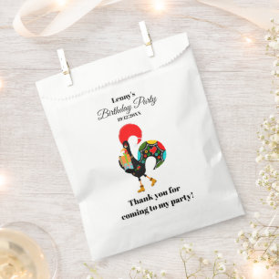 Portuguese Rooster Parade Kids Birthday Party Favour Bags