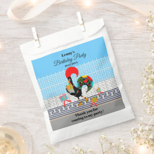 Portuguese Rooster Parade Kids Birthday Party Favour Bags