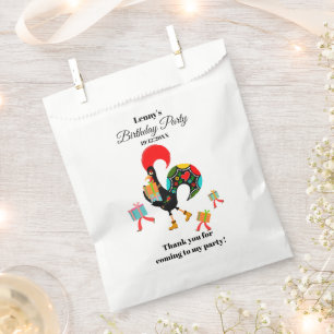 Portuguese Rooster Parade Kids Birthday Party Favour Bags