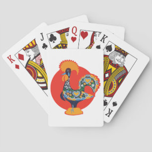 Portuguese Rooster Playing Cards