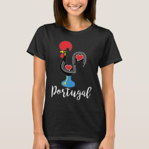 Portuguese Rooster Portugal Galo de Barcelos Figur T-Shirt