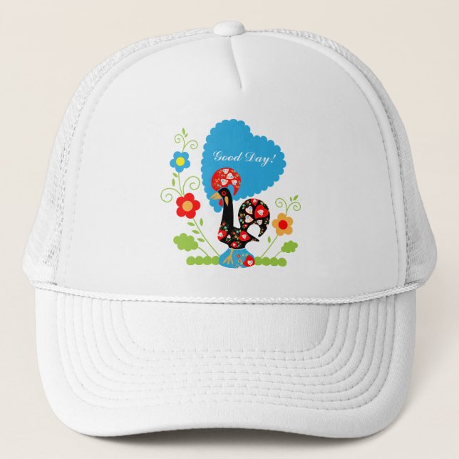 Portuguese Rooster Trucker Hat (Front)