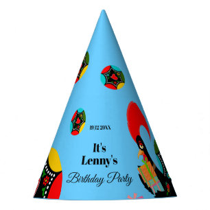 Portuguese Rooster with presents Party Hat