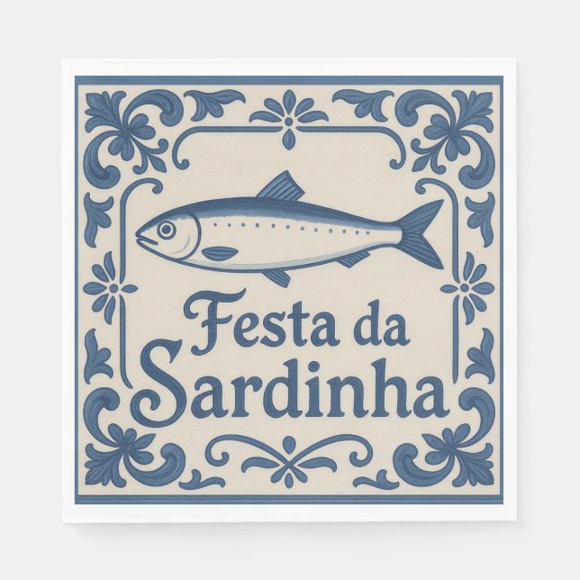 Portuguese sardine -  napkin (Front)