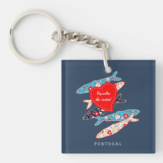 Portuguese sardines key ring (Front)