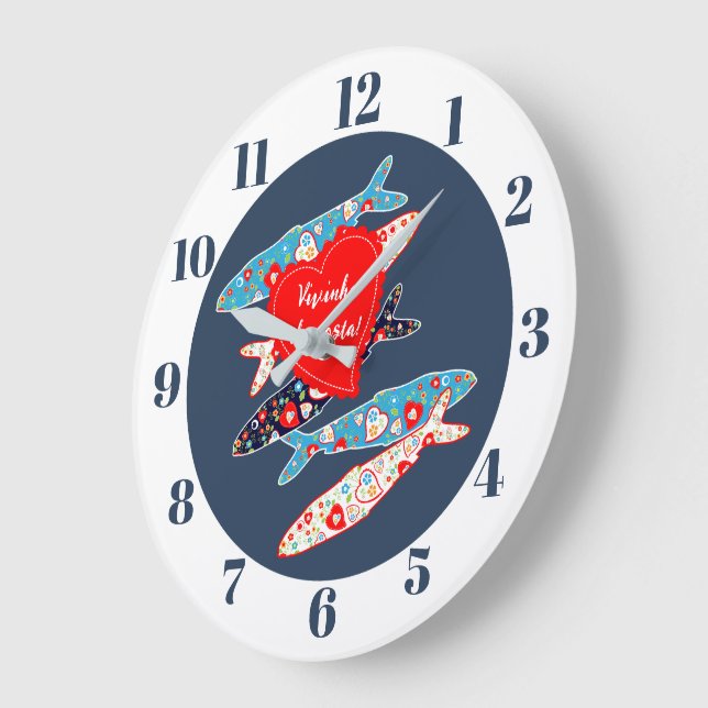 Portuguese sardines large clock (Angle)