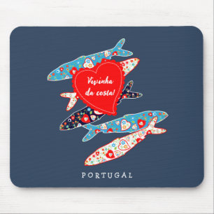 Portuguese sardines mouse pad