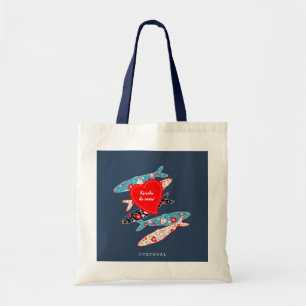 Portuguese sardines tote bag