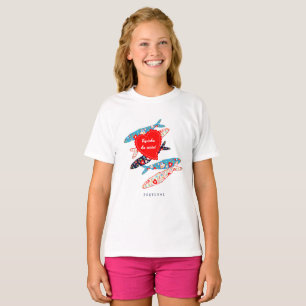 Portuguese sardines with flowers made in Portugal T-Shirt