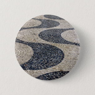 Portuguese sidewalk 6 cm round badge