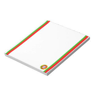 Portuguese stripes flag notepad