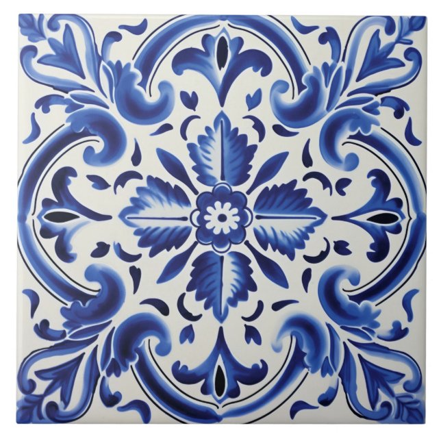 Portuguese style cute pattern tile (Front)