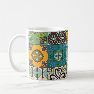 Portuguese Talavera Tile Design Coffee Mug