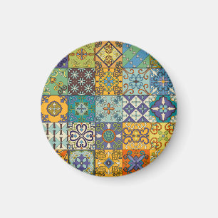 Portuguese Talavera Tile Design Magnet